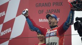 Andrea Dovizioso saat memenangi MotoGP Jepang tahun lalu