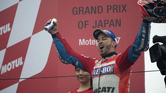 Andrea Dovizioso saat memenangi MotoGP Jepang tahun lalu