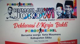 Deklarasi Rumah Juang Jokowi di Monumen Tsunami pekan lalu