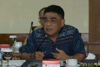 Anggota Komisi I DPR RI Andreas Hugo Pareira saat kunjungan kerja di Kodam IX/Udayana Denpasar bali, Rabu (12/12)