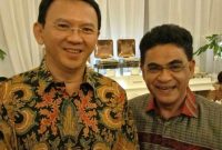 Andreas Hugo Pareira pose bersama Basuki Thahja Purnama atau Ahok pada sebuah momen sebelum mantan Gubernur DKI Jakarta itu masuk penjara