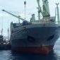 Kapal Meratus Ultima yang membawa surat suara Pemilu 2019 untuk Kabupaten Sikka