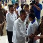 Mensos RI Agus Gumawang Kartasasmita melakukan kunjungan kerja di Maumere Kabupaten Sikka, Selasa (19/3)