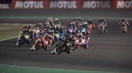 Aksi riders MotoGP, musim ini akan dimulai dari Sirkuit Losalil Qatar