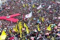 Kampanye Jokowi di Lapangan Latsitarda Kupang, Senin (8/4)