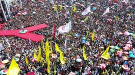Kampanye Jokowi di Lapangan Latsitarda Kupang, Senin (8/4)