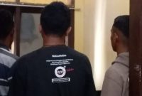 Tiga admin grup pornografi sedang berada di ruangan Unit Tipiter Reskrim Polres Sikka, Rabu (15/5)