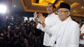 Pasangan calon nomor urut 01 Joko Widodo dan Ma’ruf Amin