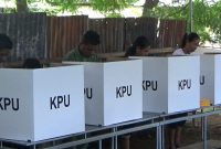 Para pemilih di Kabupaten Sikka sedang memelakukan pemungutan suara pada Pemilu 2019 beberapa waktu lalu