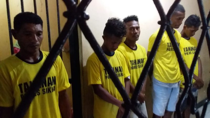 Lima tersangka pelaku pencurian pipa gas line milik PLTMG Wairita