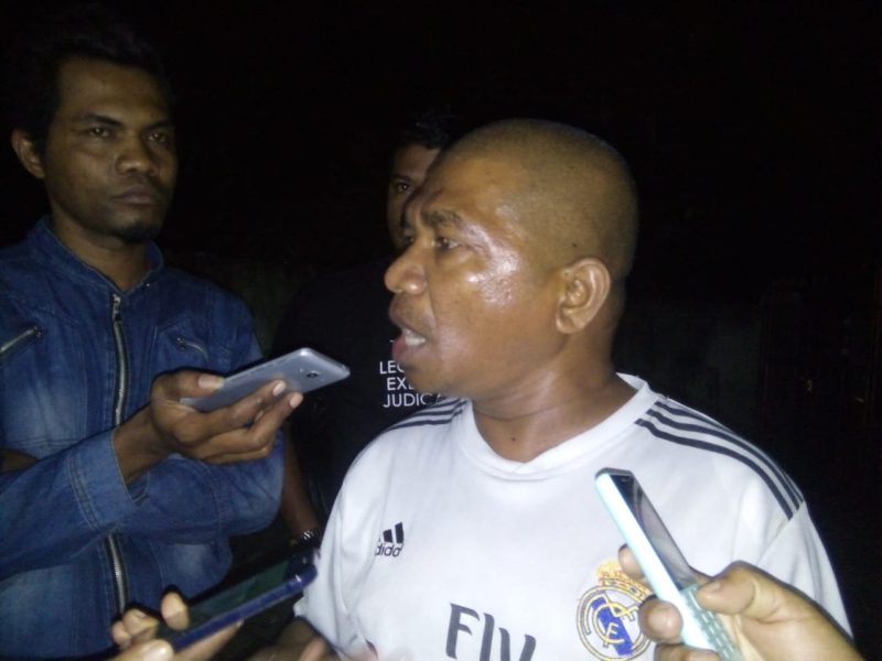 Amandus Ratason, pelapor kasus dugaan penggelembungan suara di Kecamatan Hewokloang