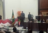 Suasana sidang paripurna DPRD Sikka terkait KUA PPAS TA 2020