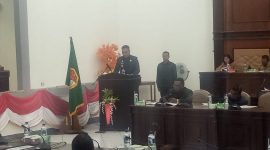 Suasana sidang paripurna DPRD Sikka terkait KUA PPAS TA 2020