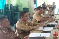 Beberapa camat mengikuti rapat koordinasi penanggulangan rabies, Selasa (16/7)