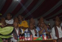 Bupati Sikka Fransiskus Roberto Diogo menghadiri seremoni pembukaan Liga 3 ETMC 2019 di Lapangan Umum Betun, Jumat (5/7)