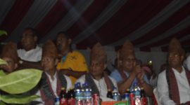 Bupati Sikka Fransiskus Roberto Diogo menghadiri seremoni pembukaan Liga 3 ETMC 2019 di Lapangan Umum Betun, Jumat (5/7)