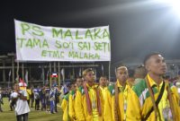 Tim Persemal Malaka saat defile kontingen