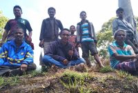 Tim pemetaan wilayah adat sedang beristirahat