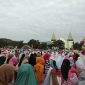 Suasana Shalat Id di Lapangan Umum Kota Baru Maumere, Minggu (12/8)
