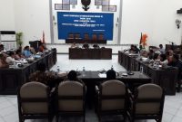 Suasana sidang paripurna perdana DPRD Sikka, Senin (2/9)