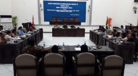 Suasana sidang paripurna perdana DPRD Sikka, Senin (2/9)