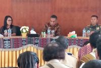 Suasana Rapat Koordinasi Pilkades Sikka di Lantai 2 Kantor Bupati Sikka, Selasa (15/10)