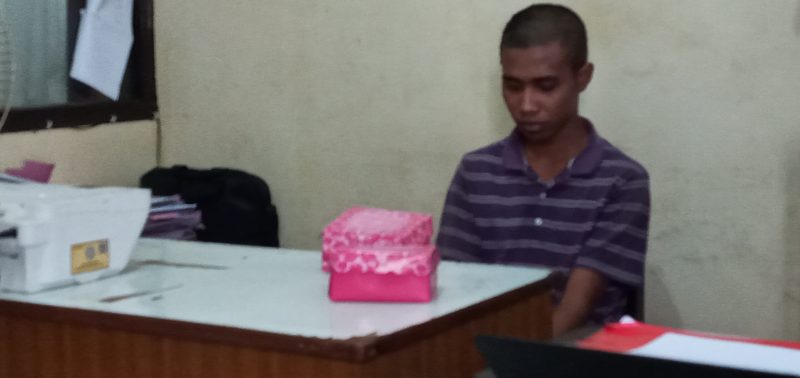 Yulius Santoso Wisma alias San, tersangka pencurian sepeda motor