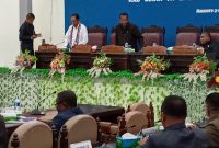 Suasana paripurna Pidato Pengantar Bupati Sikka tentang RAPBD 2020, Kamis (21/11)