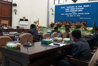 Suasana paripurna Pidato Pengantar Bupati Sikka tentang RAPBD 2020, Kamis (21/11)
