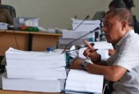 Sekretaris Fraksi PAN Filario Charles Bertrandi saat rapat kerja dengan mitra pemerintah di Komisi 3, Rabu (27/11)