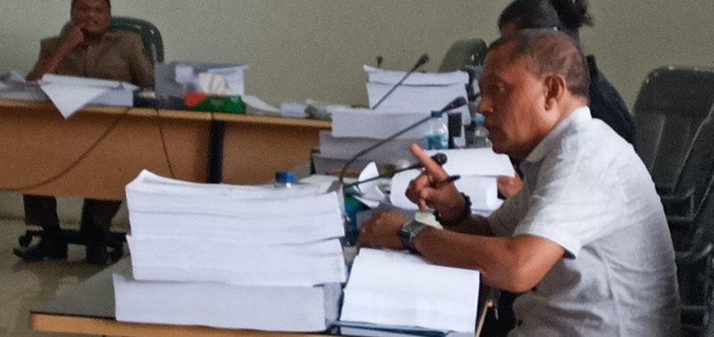 Sekretaris Fraksi PAN Filario Charles Bertrandi saat rapat kerja dengan mitra pemerintah di Komisi 3, Rabu (27/11)