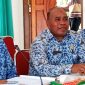 Kepala BPBD Sikka Mohammad Daeng Bakir dan beberapa Kepala Bidang saat rapat kerja dengan Komisi 3 DPRD Sikka, Jumat (29/11)