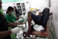 Rino mendapat perawatan di RSUD TC Hillers usai didor Tim Buser Polres Sikka pada pertengahan Agustus 2-19 lalu