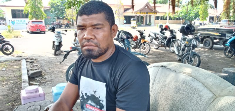 Inosensius Ino di Mapolres Sikka, Selasa (3/12)