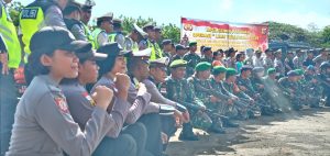 Ratusan Personil Gelar Pasukan Amankan Natal Tahun dan Baru