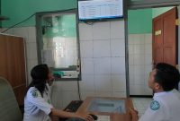 Tampilan dashbosrd ketersediaan tempat tidur secara online di RSUD TC Hillers Maumere