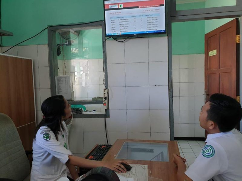 Tampilan dashbosrd ketersediaan tempat tidur secara online di RSUD TC Hillers Maumere