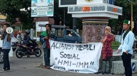 Aliansi mahasiswa galang dana untuk MIS Darat Pantai, Selasa (7/1)