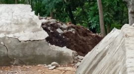 Kondisi embung di Natawulu, Rabu (15/1)