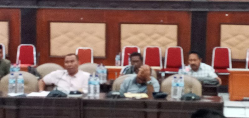 Sekretaris Fraksi Partai Nasdem Petrus da Silva (paling belakang sebelah kanan)