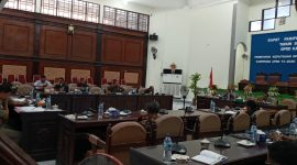 Suasana RDP antara DPRD Sikka dan Satpol PP dan Damkar Sikka, Selasa (28/1)