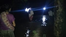 Banjir bandang di Dusun Habihodot Kecamatan Talibura, Minggu (5/1)