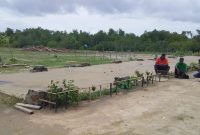 Di tempat ini bekas berdiri bangunan sekolah MIS Darat Pantai, yang roboh akibat diterpa angin kencang