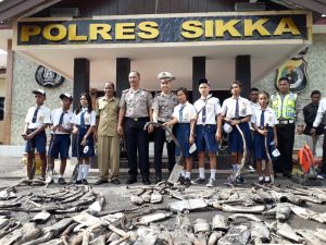 Polisi Musnahkan 392 Knapolt Racing