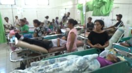 Suasana pasien DBD di UGD RSUD TC Hillers Maumere beberapa waktu lalu