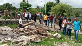 Inspeksi mendadak Bupati Sikka pada Proyek Pembangunan Puskesmas Waigete pada awal Januari lalu