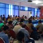 Suasana rapat koordinasi terkait penanganan DBD di Aula Bapitbangda, Jumat (6/3)