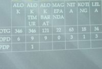 Data perkembangan Covid 19 di Kabupaten Sikka, disampaikan Petrus Herlemus, Sabtu (28/3)