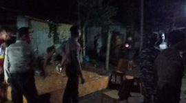 Puluhan pemuda yang sedang pesta miras di Kelurahan Kabor, dibubarkan Tim Gabungan, Minggu (29/3)