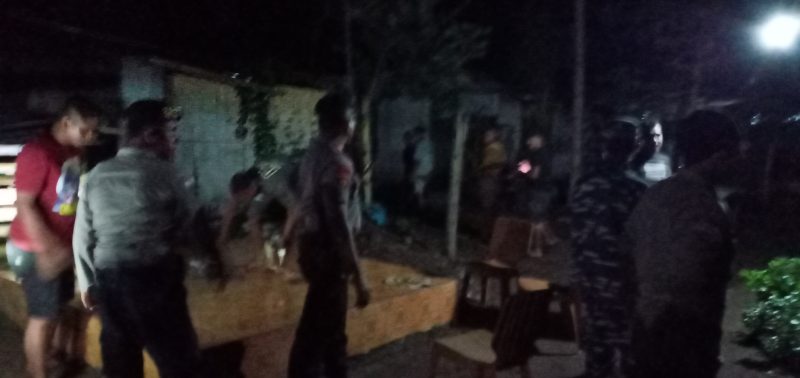 Puluhan pemuda yang sedang pesta miras di Kelurahan Kabor, dibubarkan Tim Gabungan, Minggu (29/3)